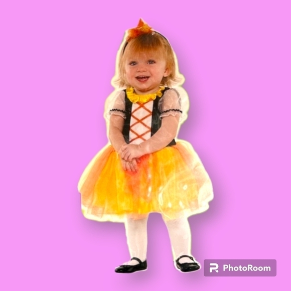 𝅺Candy Corn Baby Toddler Yellow & Orange Costume Size 12 - 24 Months - Picture 1 of 4